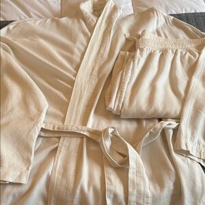 SKIMS Cream Cozy Pajama Set